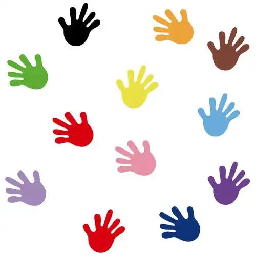 小手手掌幼儿园儿童早教中心母婴用品童装装饰布墙贴