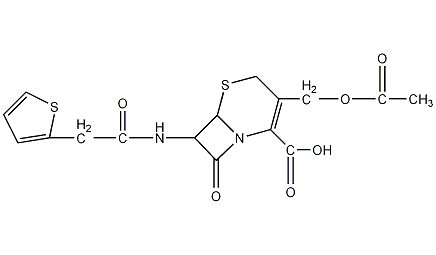 头孢噻吩酸化学分子