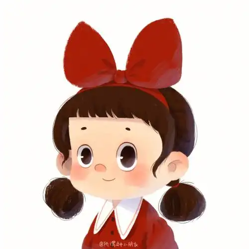 超大蝴蝶结迪士尼风可爱头像板绘