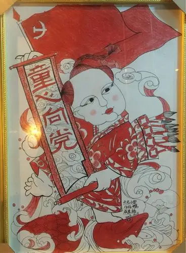 童心向党—素描班成思裕作品