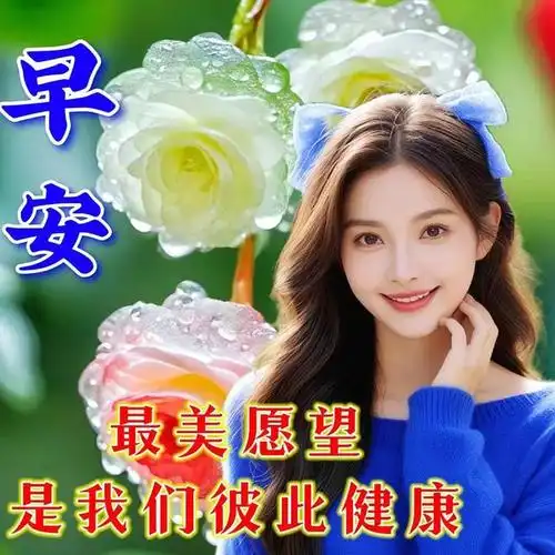 千言万语汇祝福:开心快乐每一天! 大家早上好!