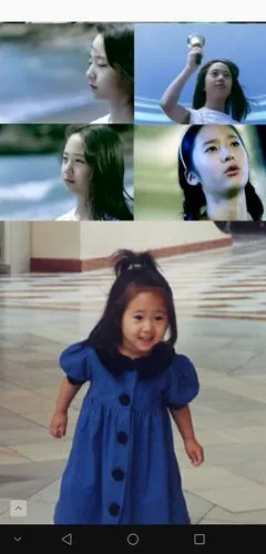 翻到几张不常见的郑秀晶童年的照片