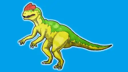 趣味简笔画,神奇的恐龙世界,双脊龙-亲子-高清完整正版视频在线观看
