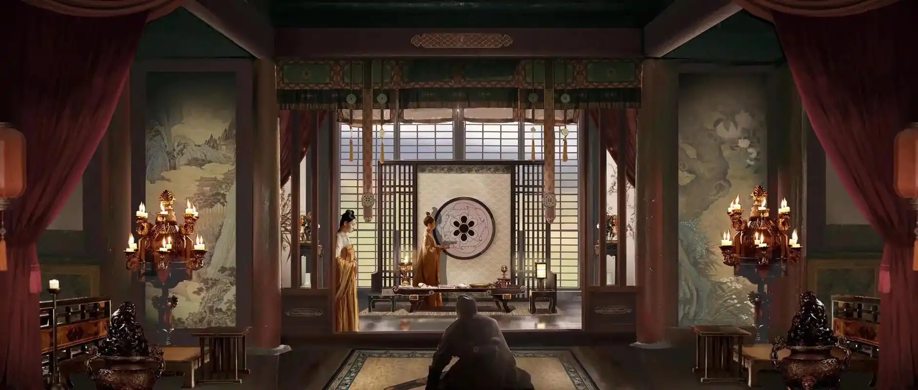 古风学生习作展示#古风场景 #blender #游戏原画  - 抖音