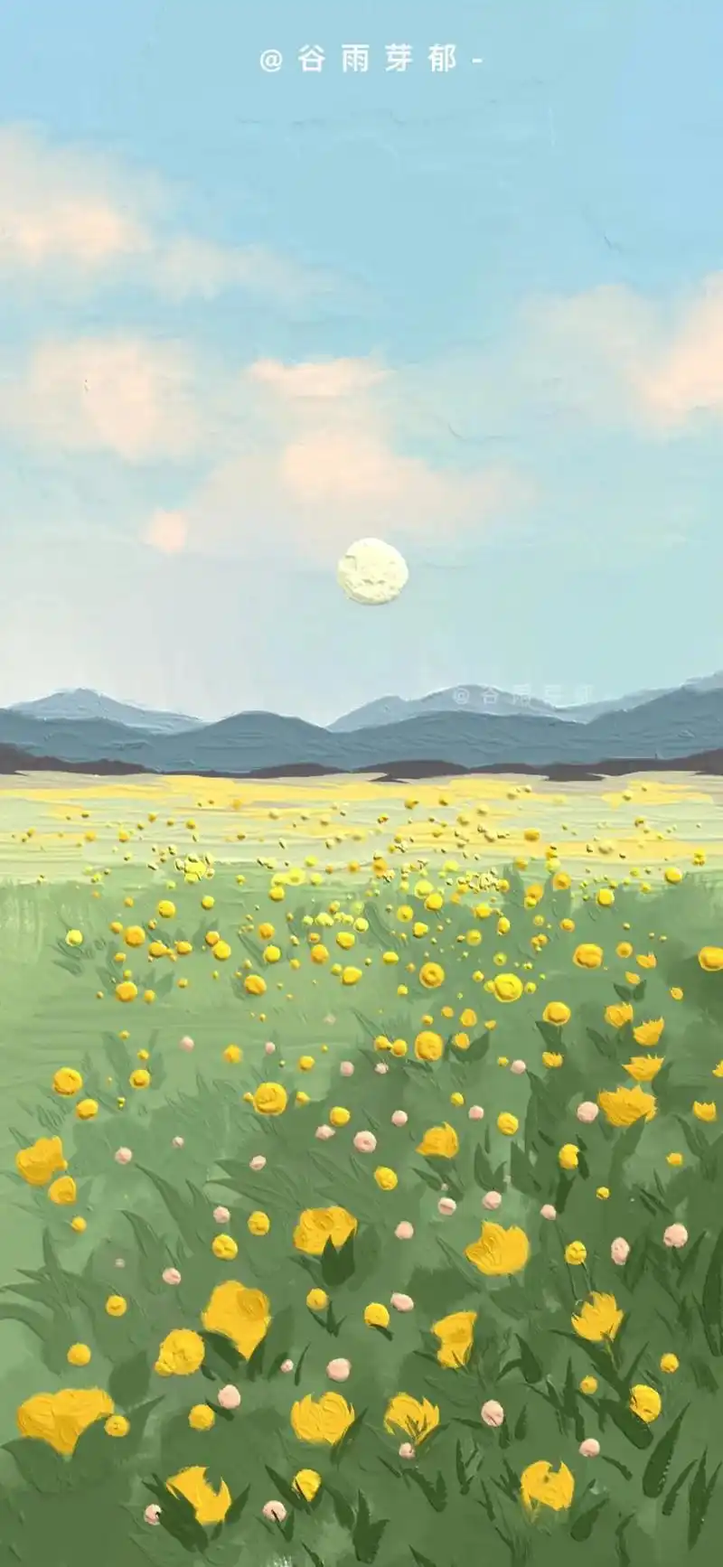 油画壁纸背景图 #小清新壁纸 #新学期向光成长 我的大脑正 - 抖音