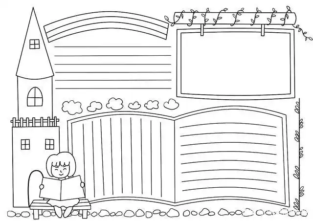第三, 手抄报涂色 我们来给手抄报涂上漂亮的颜色吧!