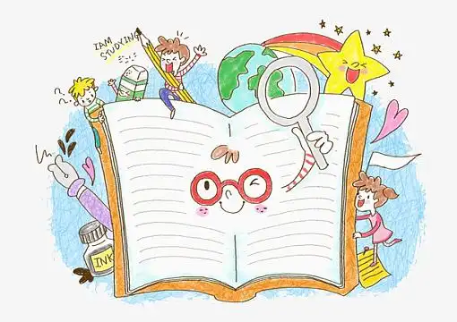 书籍打开卡通素材_书籍打开卡通图片元素-觅元素