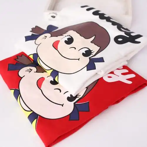 韩版不二家卡通印花百搭学生短袖t恤衫女2015夏季可爱甜美学院风