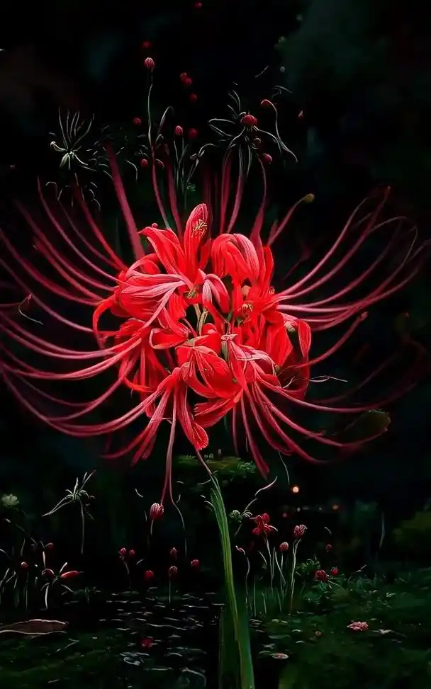 彼岸花,花叶不相逢,梦里几度回~附教程 彼岸花花语:无尽思念 - 抖音