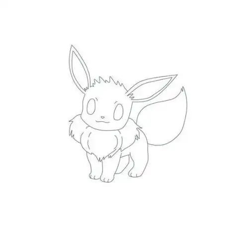 太阳伊布简笔画