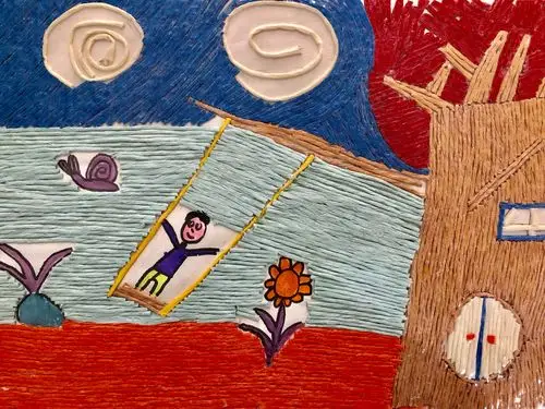 云南师大附属润城学校小学部"春之梦"艺术节美术类作品——画笔画童画