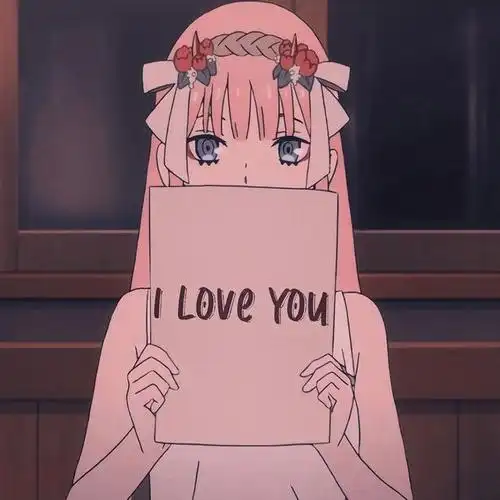 《darling国家队》02,zero two,动漫头像自剪分享,愿与你比翼