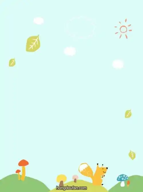 10张清新干净的a4纸张卡通背景图片免费下载