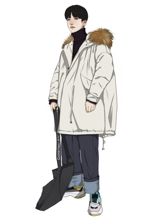 人物插画 男装搭配 |插画|其他插画|废猫