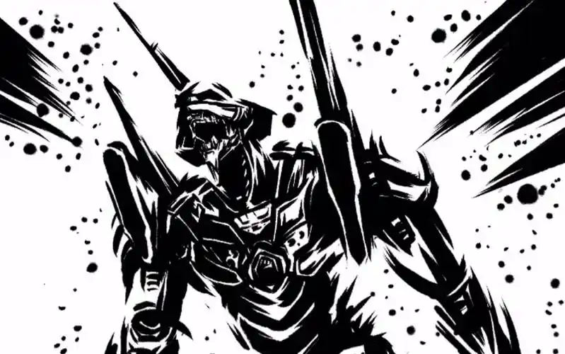 【黑白画】eva暴走初号机