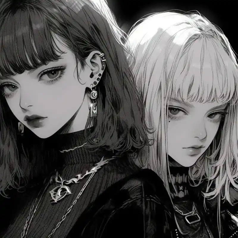 闺蜜头像 #优质头像 #黑白头像 #拽姐头像 #小众头像 - 抖音