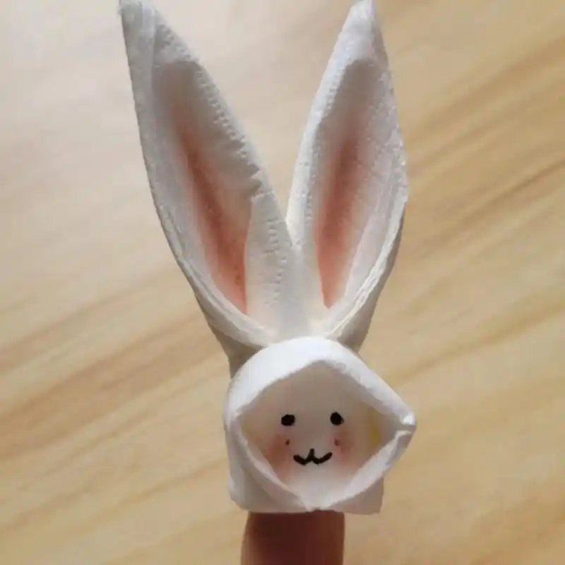 前任4同款纸巾兔子92来了,快学起来吧!#前任4 #折纸 # - 抖音