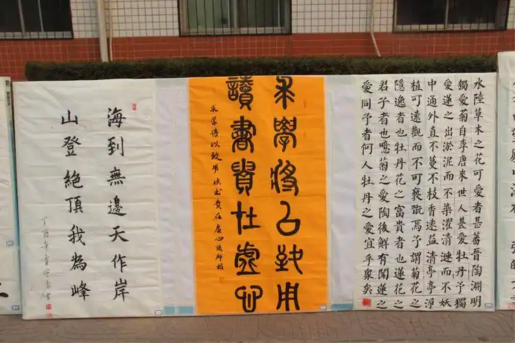 元旦书画展---- 书法类展板(3)