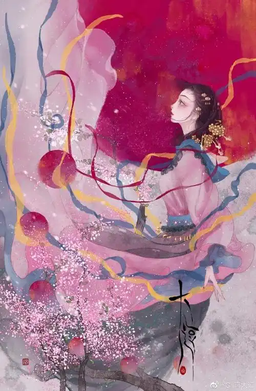 南柯一梦终须醒,浮生若梦皆是空.古风人物插画.