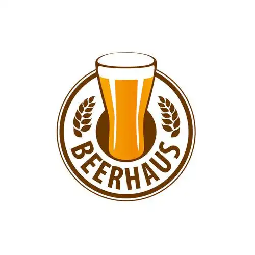 创意矢量啤酒菜单标志设计