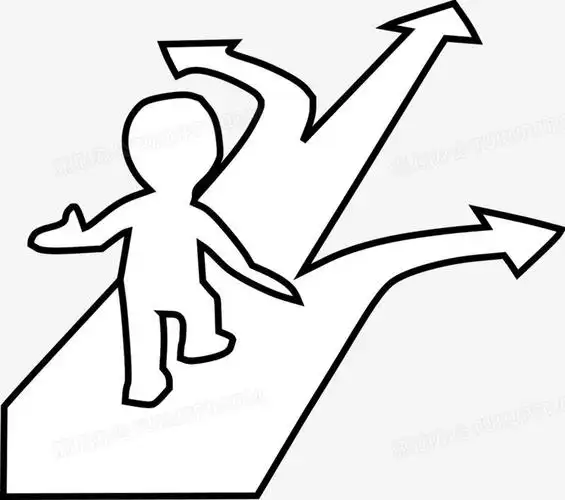 设计了站在人生道路上三条路的选择,整体呈现简约风