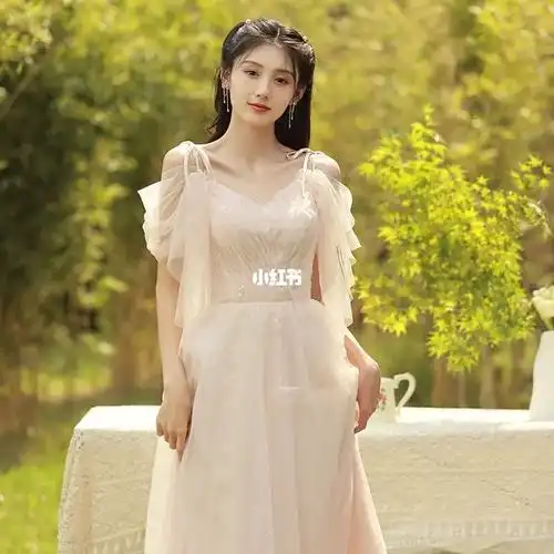 仙气仙女伴娘服小礼服学生礼服