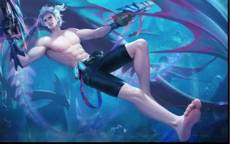 王者荣耀清凉装更衣室——马可波罗·深海之息,马克波波的胸肌腹肌好