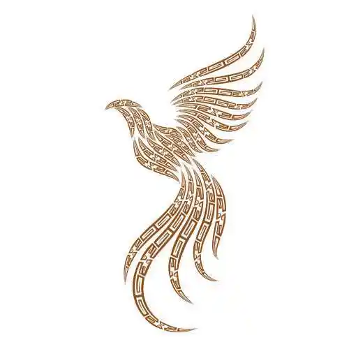 凤凰矢量手绘 飞 飞翔