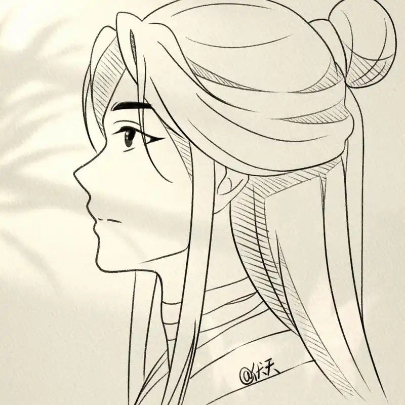 寻找小红书绘画大神# #画个简笔画# #画画# #谢怜# #天官赐福# #临摹