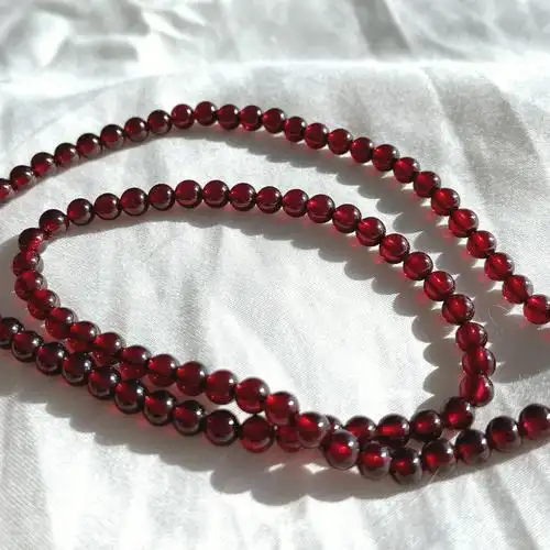 顶级酒红石榴石双圈45mm