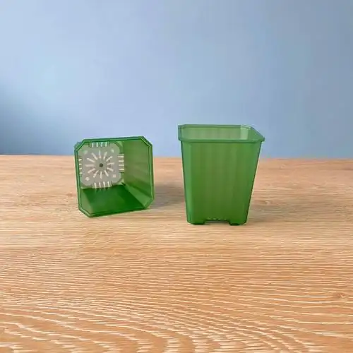 新品加厚多肉塑料花盆7口径小方花卉育苗播种幼儿园彩色活动花盆