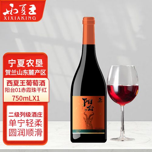 西夏王阳台01赤霞珠干红葡萄酒750ml贺兰山东麓国家地理标志产区红酒