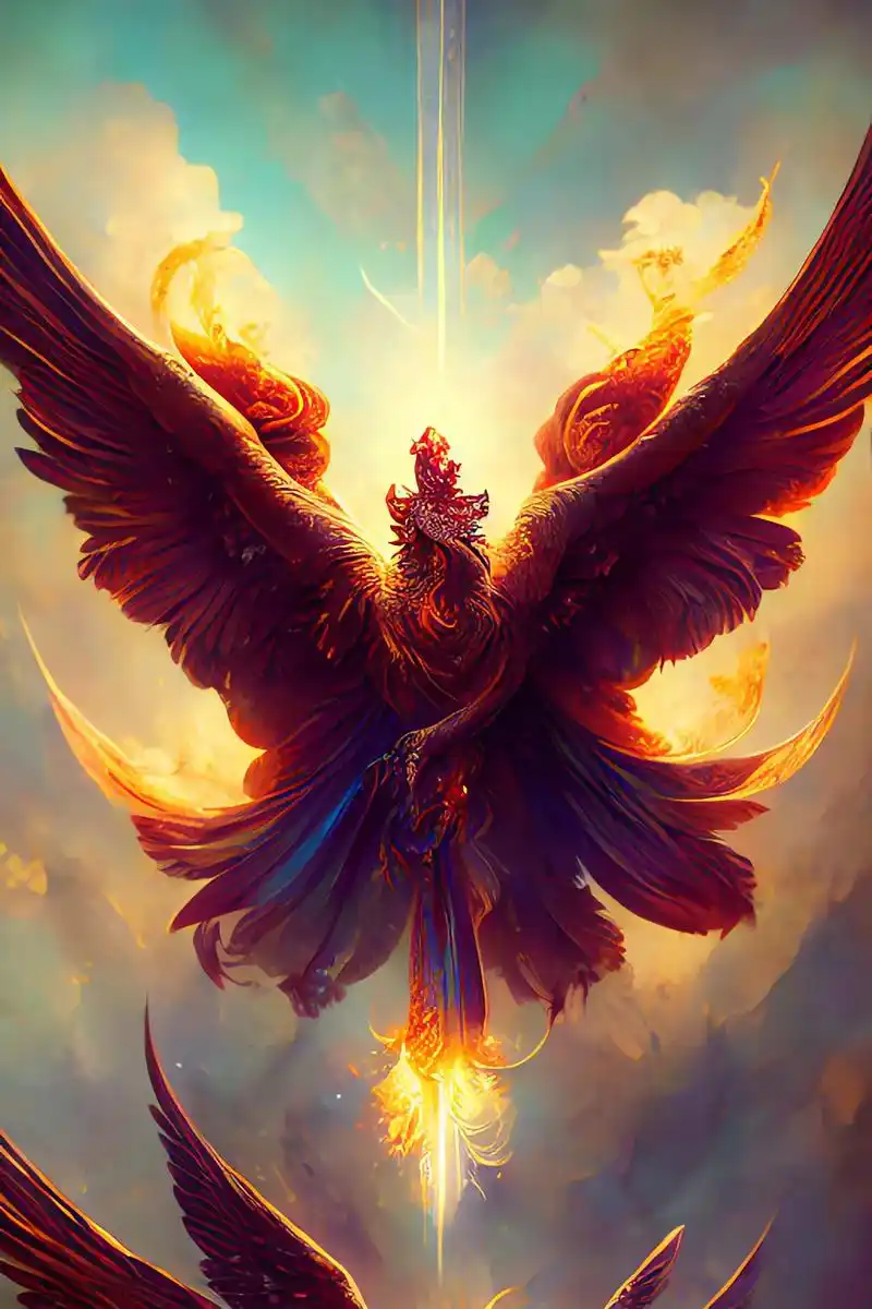 "凤凰涅槃,浴火重生",图文伙伴计划#抖音图文来了#ai绘画 - 抖音