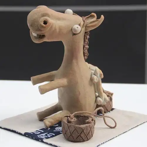 爱玉陶瓷艺术品摆件家居饰品创意动物摆设手工陶艺工艺品小毛驴淘宝网