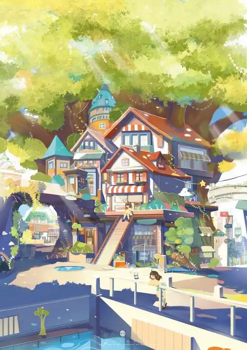 童话镇-商业插画-插画-设计作品-中国设计之窗