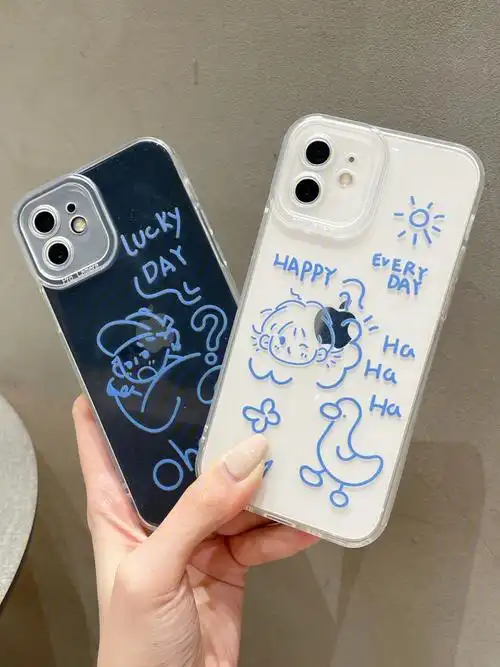 情侣礼物干净又好看的透明手机壳