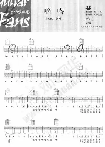 吉他谱上的数字是什么意思要干嘛