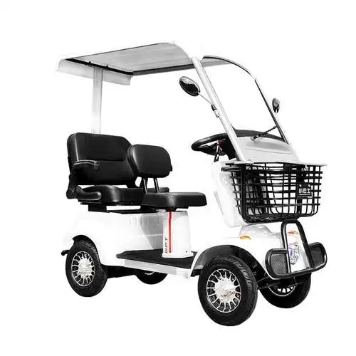 小巴巴士老年休闲代步残疾人四轮电瓶车接送孩子电动四轮车