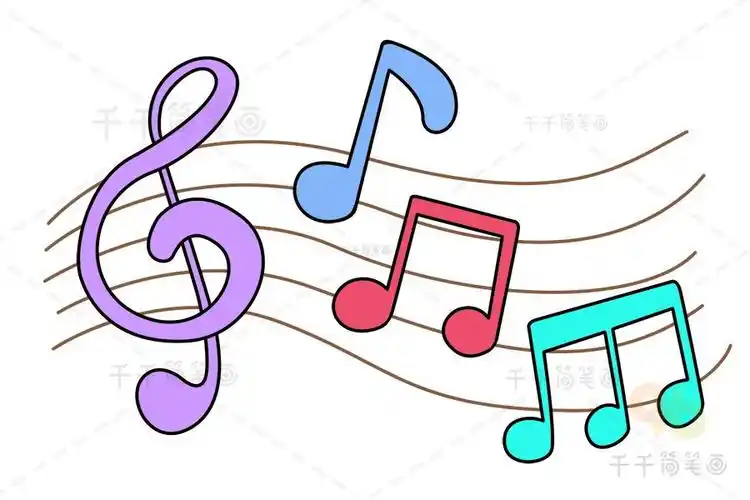 幼儿园音乐区角简笔画 简笔画图片大全-普车都