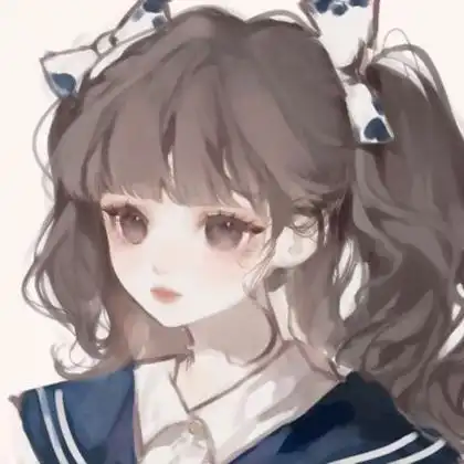 高清头像女简约淡雅手绘动漫图片