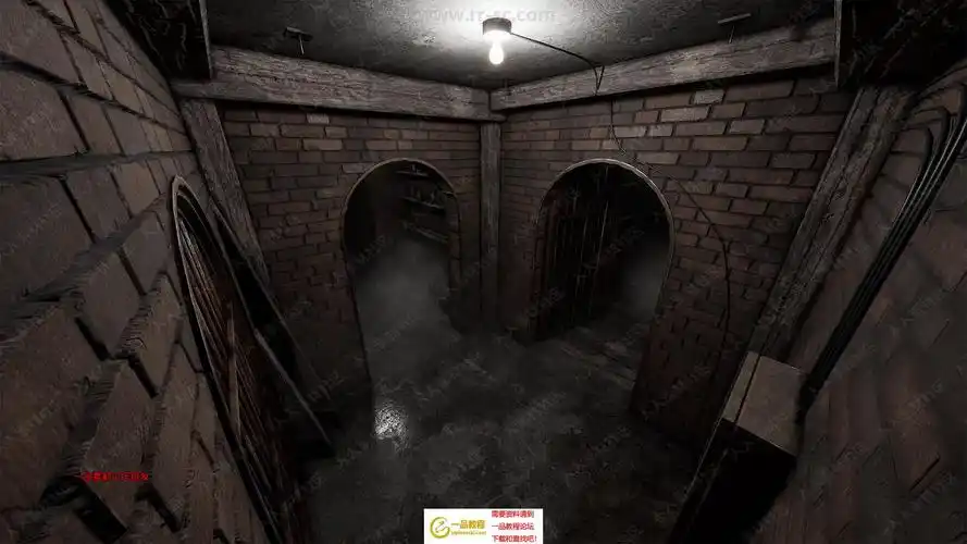 恐怖黑暗地下室游戏环境场景ue4游戏素材资源