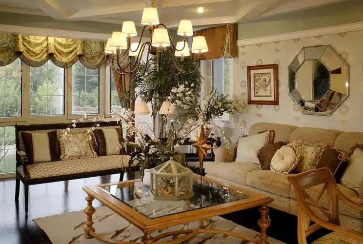 田园风格别墅295平米8.8万-贝肯山别墅装修案例-天津房天下家居装修网