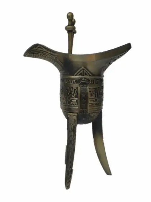 铜雕酒樽,古代喝酒仪器