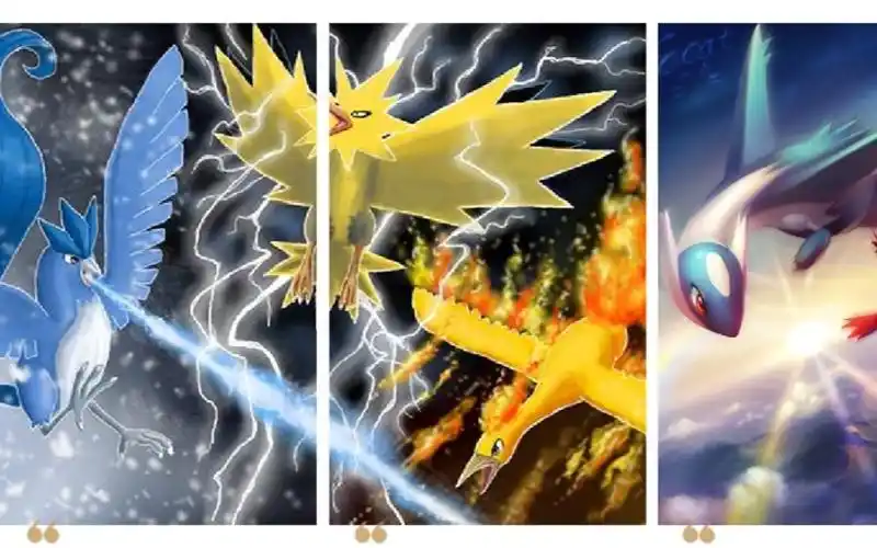 口袋妖怪白金光:捕捉三圣鸟,洛奇亚和红蓝水都.