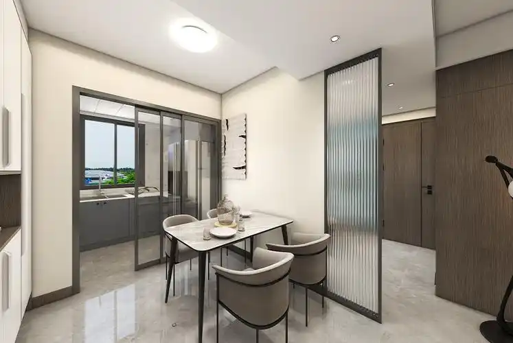 浦东明天华城75平现代简约风格二房装修效果图