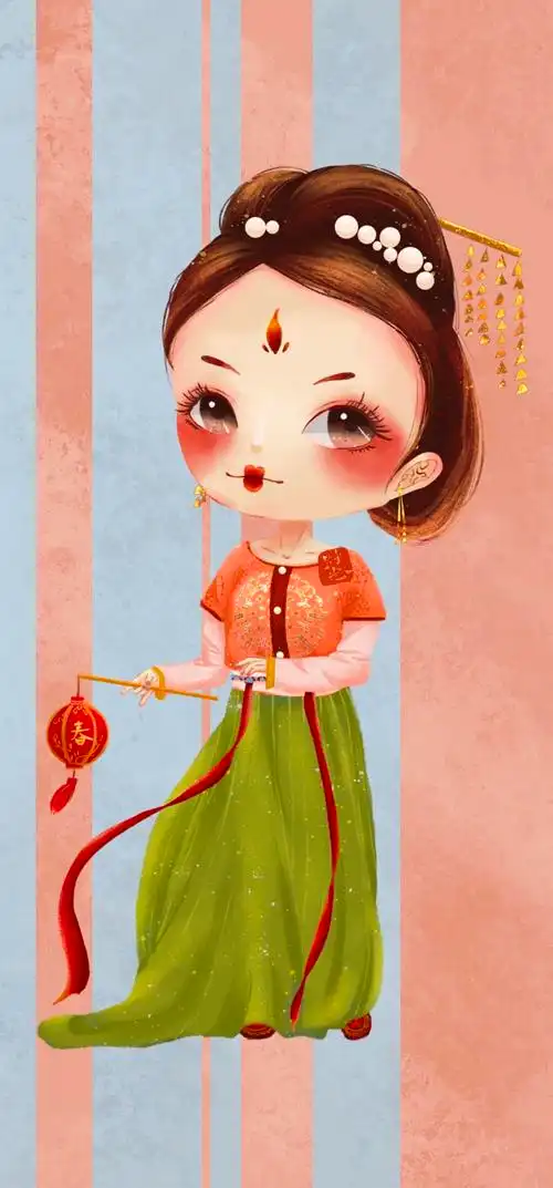 q版古风汉服|插画|创作习作|陈予旧 - 原创作品 - 站酷 (zcool)