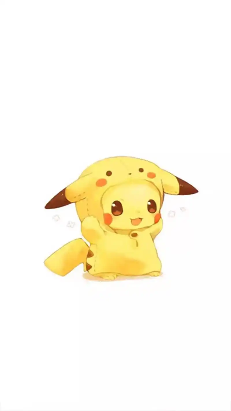 呆萌可爱皮卡丘手机壁纸-卡通-手机壁纸下载-美桌网