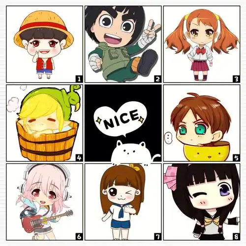 动漫素材分享可爱q版动漫人物