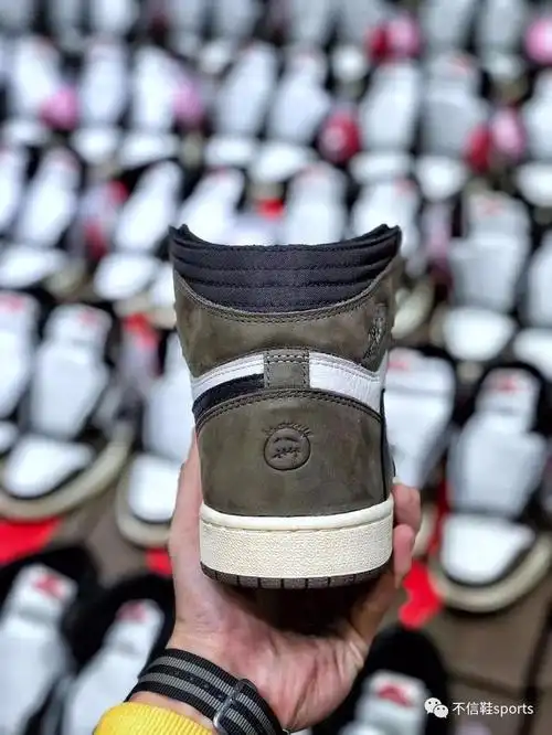 三毛鉴定法airjordan1xtravisscottaj1深棕反倒钩鬼脸真假鉴定教程