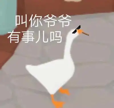 大鹅叫你爷爷有事儿吗表情包